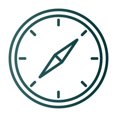 vector illustration of Compass modern icon            