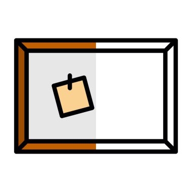 Mantar tahtası web simgesi vektör illüstrasyonu