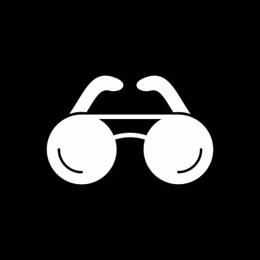 gözlük simgesi, vektör illüstrasyonu 