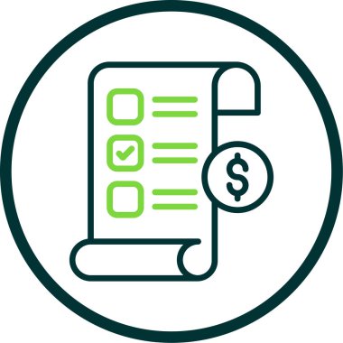 Dolar. Web simgesi basit tasarım