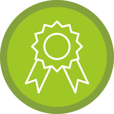 Madalya Web simgesi basit illüstrasyon 