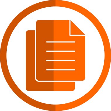 Belge. Web simgesi basit illüstrasyon 