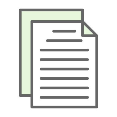 Belge. Web simgesi basit tasarım