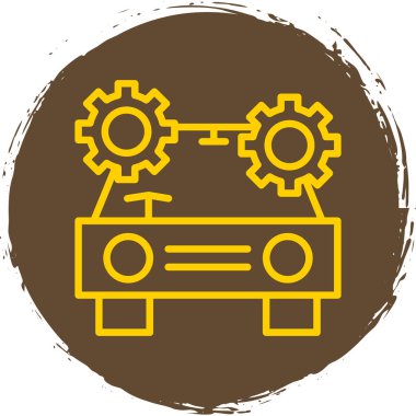 Dişliler. Web simgesi basit bir illüstrasyon. mekanizma