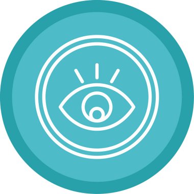 Göz. Web simgesi basit illüstrasyon 