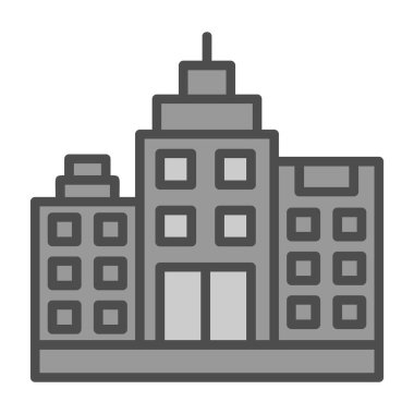 modern yapı web simgesi, vektör illüstrasyonu