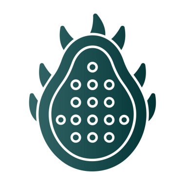 ejderha meyve simgesi, vektör illüstrasyonu basit tasarım 