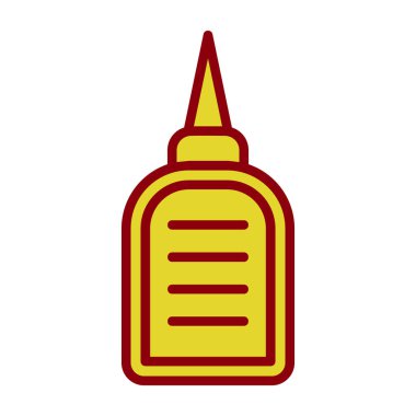 Yapıştırıcı web simgesi, basit vektör illüstrasyonu