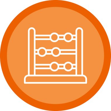 abacus web simgesi vektör illüstrasyonu