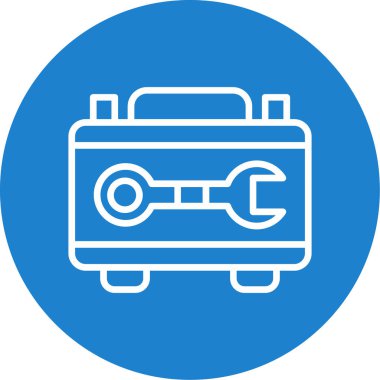 araç kutusu simgesi, vektör illüstrasyonu basit tasarım