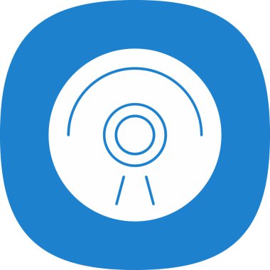 CD mi? Web simgesi basit illüstrasyon