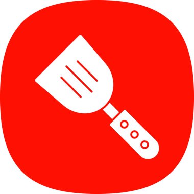 Spatula izole edilmiş ikon vektör çizimi tasarımı       