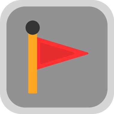 Bayrak simgesinin vektör illüstrasyonu 