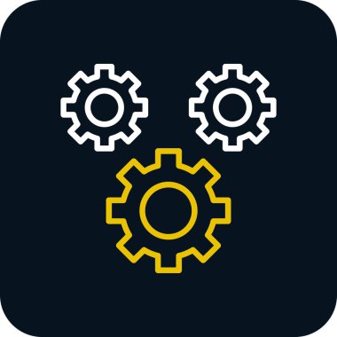 Gears'ı web simgesi. Vektör çizim