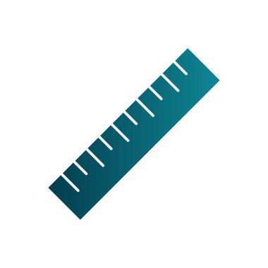 ruler icon, vector illustration simple design