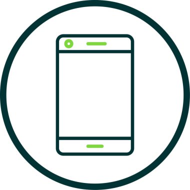 Akıllı telefon simgesinin vektör illüstrasyonu 