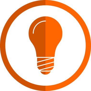 Ampul simgesi web basit illüstrasyon