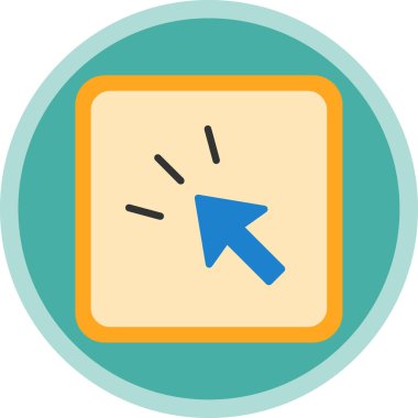 Seo İmleç simgesinin vektör illüstrasyonu