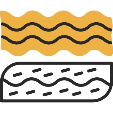 hotdog simgesi vektör illüstrasyonu