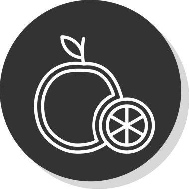 Turuncu simgenin vektör illüstrasyonu