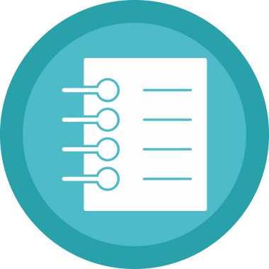 Grafik Defter simgesi vektör illüstrasyonu