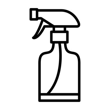 sprey şişe kutsal kişilerin resmi, vektör çizim