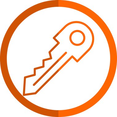 Anahtar. Web simgesi basit illüstrasyon