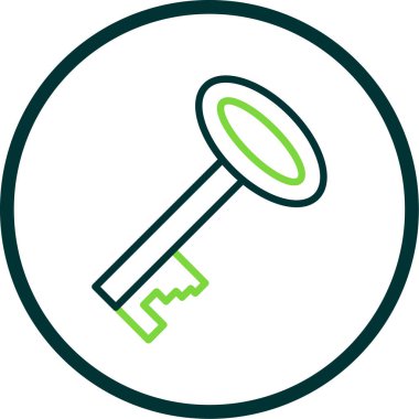 Anahtar. Web simgesi basit illüstrasyon