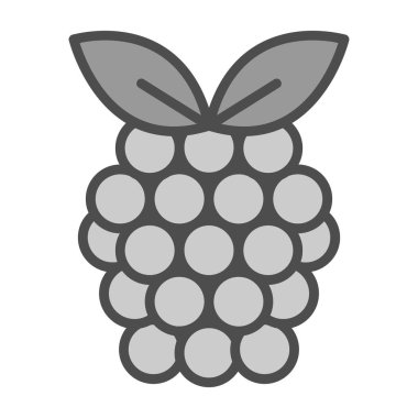 Raspberry fruit icon. vector illustration 