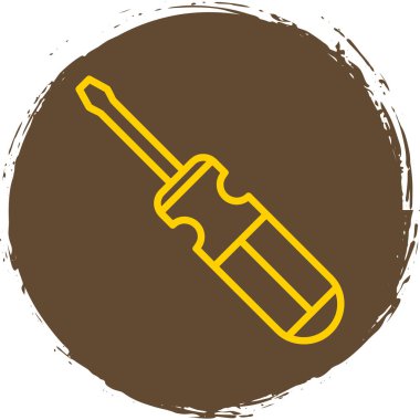 tornavida aracı simge vektör illüstrasyon tasarımı