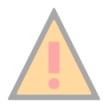 warning sign. web icon simple illustration