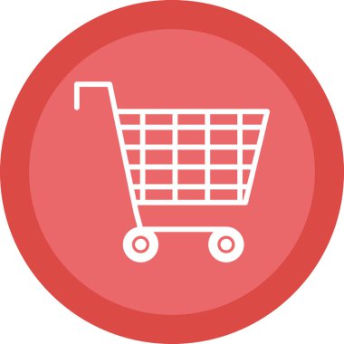 Alışveriş arabası ikonu. vektör illüstrasyonu                     