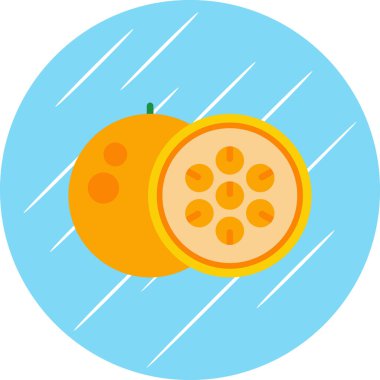 Çizgi film Passionfruit 'in vektör çizimi