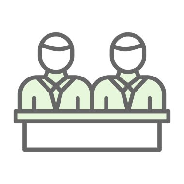 iş ve ofis simgesi vektör illüstrasyonu