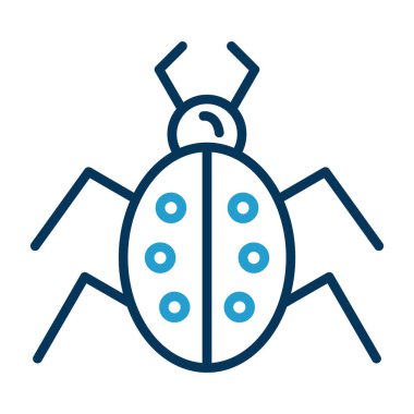 Böcek. Web simgesi basit illüstrasyon