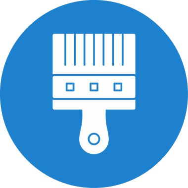 Boya fırçası simgesinin vektör illüstrasyonu