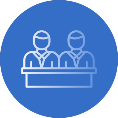 Modern ofis simgesinin vektör illüstrasyonu