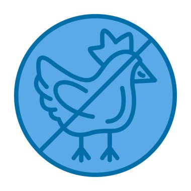 tavuk simgesi vektör illüstrasyonu