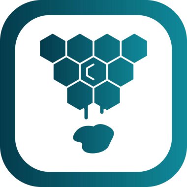 Basit Bal simgesi, vektör illüstrasyonu