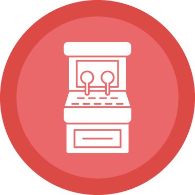 Modern ofis ikonundan yoksun vektör illüstrasyonu