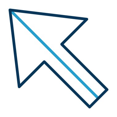 Ok. Pointer web simgesi basit illüstrasyon 