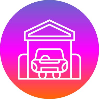 araba simgesi vektör illüstrasyonu