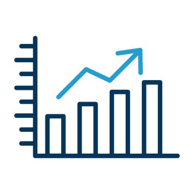 iş grafiği simgesi, vektör illüstrasyonu basit tasarım