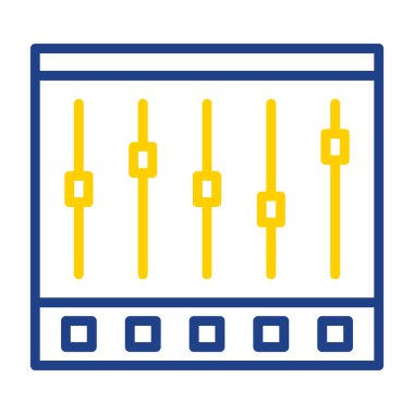 Denetleyici ya da müzik çalar simgesinin vektör çizimi 