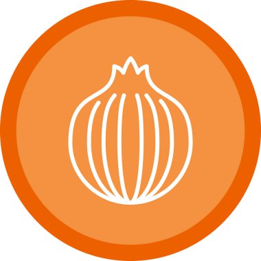 Soğan. Web simgesi basit tasarım