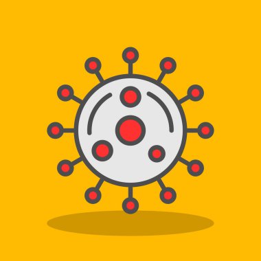 Virüs. Web simgesi basit illüstrasyon 