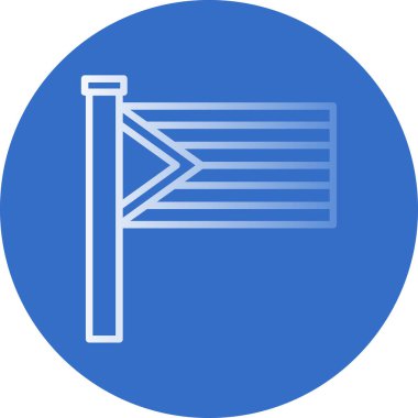 bayrak ikonu vektör illüstrasyonu