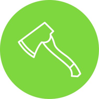 Balta simgesi, çizgi film tarzı. vektör illüstrasyonu                 