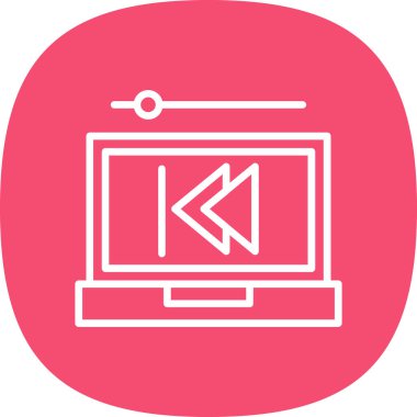 Geri dön, oku geri götür, sol vektör simgesi. Geriye, önceki düğme 