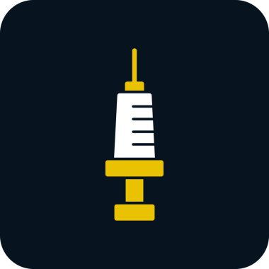 Şırınga. Web simgesi basit illüstrasyon                